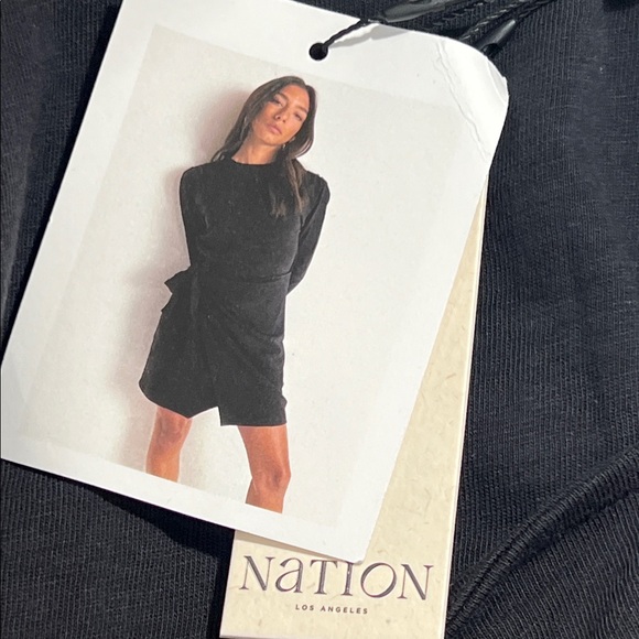 Nation LTD Taylor Long-Sleeve Wrap Tie Dress - Picture 3 of 8